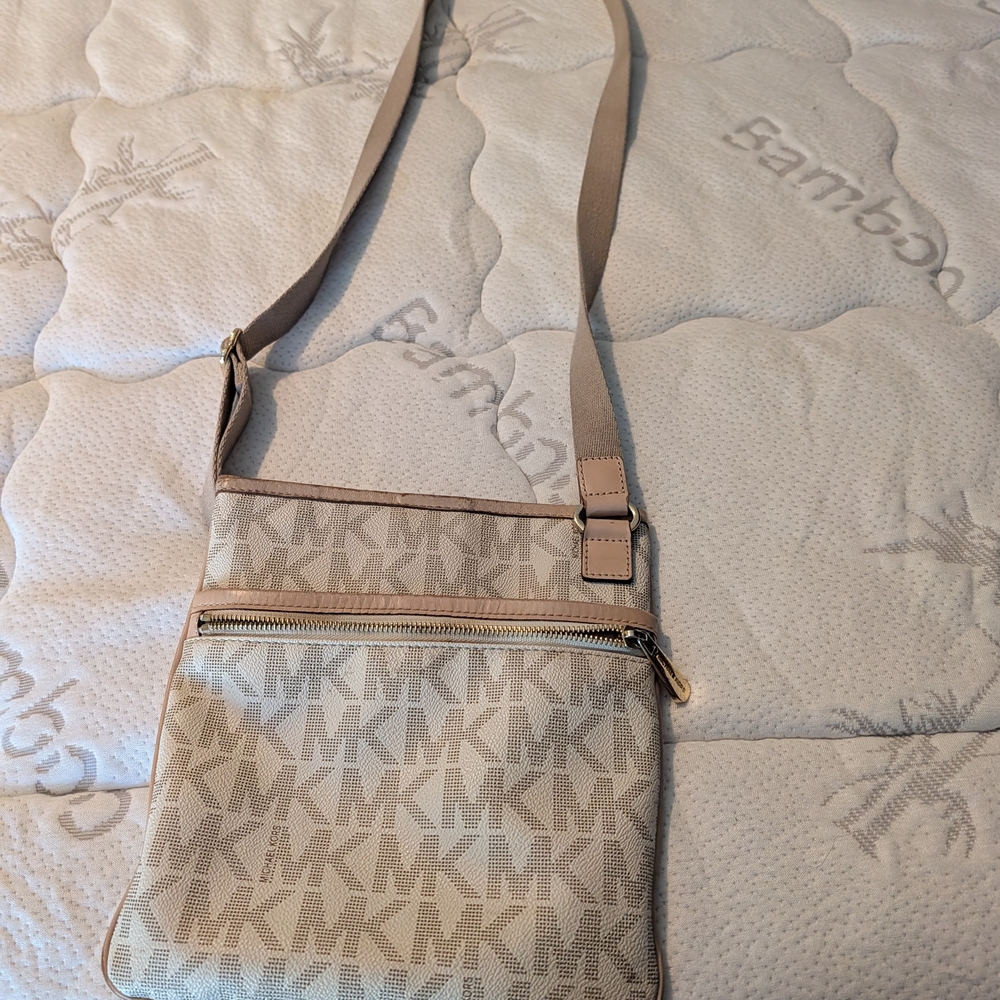 Michael Kors Cream Logo Crossbody Bag